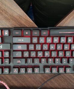 Rii RK100 3 Colors LED Backlit Mechanical Feeling USB Wired Multimedia Gaming Keyboard, Office Keyboard for Working or Primer Gaming,Office Device 49 81iN7YJj8xL