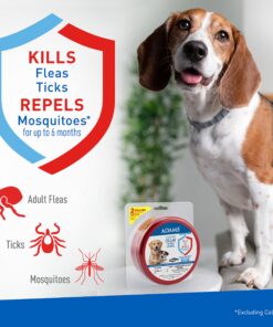 Adams Flea & Tick Collar for Dogs & Puppies |2 Pack |12 Months Protection |Adjustable One Size Collar Fits All Dogs 12 Weeks & Older |Kills Fleas & Ticks |Repels Mosquitoes (excluding California) 17 81iO3fHoLFL