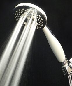 HOTEL SPA - Handheld Shower Head High Pressure - 4.25 Inch Rain Shower Head - 7-setting, Shower Head with Handheld Spray, Ultra-Luxury, Showerspa (Chrome) 19 81iOVGN hpL