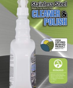 Nilodor Stainless Steel Cleaner and Polish, 1 quart (32 SSC) 11 81iOc4pPSL
