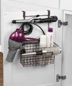 Spectrum Diversified Basket Grid Wide Hair Styling Station, Over the Cabinet Door, Bronze, Medium 21 81iOjR54JtL