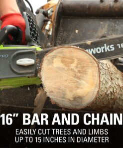 Greenworks 40V 16" Brushless Cordless Chainsaw (Great For Tree Felling, Limbing, Pruning, and Firewood / 75+ Compatible Tools), Tool Only 16" (Tool Only) Gen 1 23 81iPJgs7oxS