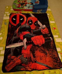 Northwest Deadpool Micro Raschel Throw Blanket, 46" x 60", Swordsman 46" x 60" 21 81iPKUi3AXL