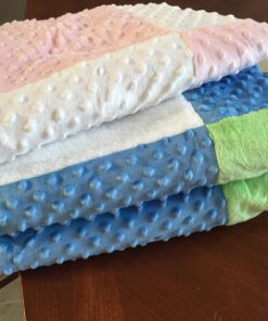 Spasilk Minky Raised Dot Baby Blanket with Satin Trim — Double Layer Blanker for Baby Girls, Baby Boys 30" x 40" Pink 23 81iPi0X6WXL