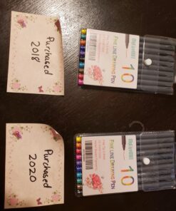MyLifeUNIT Fineliner Color Pen Set, 0.4mm Colored Fine Liner Sketch Drawing Pen, Pack of 10 Assorted Colors 45 81iTIHNxI L