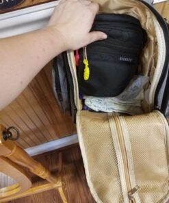 Mancro Diaper Bag Backpack, Large Multifunction Waterproof Travel Baby Changing Bag for Dad Mom with 4 Insulated Pockets and Stroller Straps, Maternity Baby Bag for Boys Girls, Grey Austere Grey 96 81iTnulwwXL