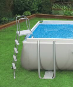 Intex 24ft X 12ft X 52in Ultra Frame Rectangular Pool Set with Sand Filter Pump, Ladder, Ground Cloth & Pool Cover 24ft X 12ft X 52 39 81iTwVe2dpL 2