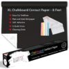 Black Chalkboard Contact Paper Roll - 8 FT Chalk Board Paper Roll Peel & Stick with Chalk Sticks - 17 x 96in Chalkboard Sticker Paper - Removable Black Sticker Self Adhesive Wallpaper Blackboard Decal 57 81iUCi7uyeL 1