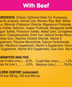 PEDIGREE CHOPPED GROUND DINNER Adult Canned Soft Wet Dog Food Variety Pack, with Chicken and with Beef, 13.2 oz. Cans (Pack of 12) Beef & Chicken 13.2 Ounce (Pack of 12) 32 81iUvb3iwpL
