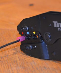 TITAN 11477 Ratcheting Wire Terminal Crimper Tool for Insulated Terminals, Fixed Jaw Crimper Fixed Jaw Crimper for Insulated Terminals 45 81iVCCJyrL