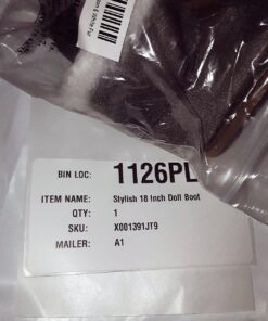 Sophia's Gray Suede Winter Boots with White Faux Fur Lining and Trim Plus Gray Side Button and Soft Tan Soles for 18" Dolls, Gray 40 81iVLFuO1tL 1