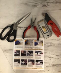 InstaTrim Peel and Stick Trim - Flexible, Adhesive Caulk Tape for Walls, Floors, Counters, Tile, & More - White 1/2 in by 10 ft Adhesive Trim 1/2 in x 10 ft, 2‐pk 64 81iXlXGfLJL