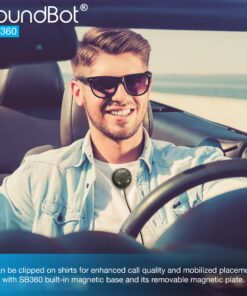 Soundbot SB360 Bluetooth Car Kit Wireless Universal Receiver Transmitter Hands-Free Talking & Music Streaming Dongle w/ 10W Dual Port 2.1A USB Charger + Magnetic Mounts + Built-in 3.5mm Aux Cable 33 81iYGb1iZRL