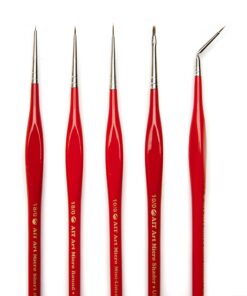 AIT Art Select Micro Detail Brush Set, 5 Miniature Paint Brushes for Fine Detail, Handmade in USA for Trusted Performance, Triangular Handle Design for The Best Grip and Ultimate Precision 35 81iYm2pClrL
