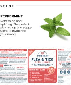 Wondercide - Flea, Tick & Mosquito Spray for Dogs, Cats, and Home - Control, Prevention, Treatment - with Natural Essential Oils - Pet and Family Safe - Peppermint 16 oz 21 81iZqkLxY0L 2