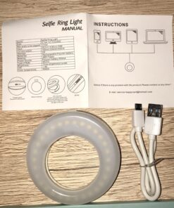 QIAYA Selfie Light Ring Lights LED Circle Light Cell Phone Laptop Camera Photography Video Lighting Clip On Rechargeable 54 81iZySEYdrL