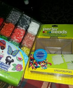 Perler Beads Large Square Pegboards for Kids Crafts, 4 pcs 1 28 81iaO C3ULL