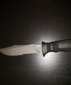 SOG Fixed Blade Knives with Sheath - SEAL Pup Tactical Knife, Survival Knife and Hunting Knife w/ 4.75 Inch Blade and Knife Sheath SEAL Pup - Nylon Sheath 51 81ibVQvgQCL