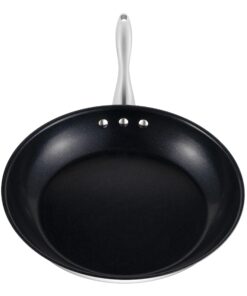 10" (26 cm) Stainless Steel Pan by Ozeri with ETERNA, a 100% PFOA and APEO-Free Non-Stick Coating 10" Black Interior 15 81ibabH8auL
