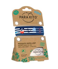 PARA'KITO Bug & Mosquito Bracelets for Kids | Mosquito Spray Alternative | Waterproof, Outdoor Insect Wristband w/Natural Essential Oils | Hiking, Trekking & Camping Accessories (Pirate) Pirate 13 81ibvpoggL