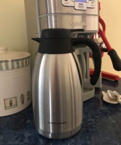 Thermal Coffee Carafe 68oz / 2L - 24 Hours Hot Beverage Dispenser, Insulated Stainless Steel Water Coffee Urn, Coffee Carafes For Keeping Hot Coffee Dispenser for Parties - Hot Chocolate Dispenser Silver 36 81icxKvyniL