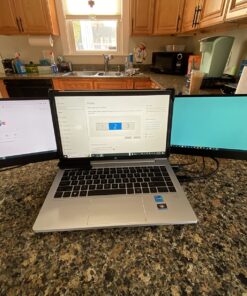 WESTHOD 12" Laptop Monitor Extender, Portable Monitor for Laptop HDMI USB C Screens Extender FHD 1080P, Plug-Play Tri-Screen for 13”-16” Laptops 108 81idndvqyvL