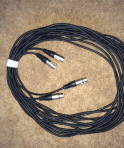 GLS Audio 25 foot Mic Cable Patch Cords - XLR Male to XLR Female Black Microphone Cables - 25' Balanced Mic Snake Cord - Single 25 feet 1 24 81if8LAbzEL