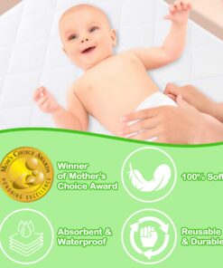 Alternative view of iLuvBamboo Waterproof Changing Pad Liners (Mom’s Choice Gold Award Winner) 3 Pack Thicker, Longer & Wider Changing Table Cover -Portable,Reusable & Washable Diaper Change Mat for Baby Gifts & Showers 14x27 Inch (Pack of 3)