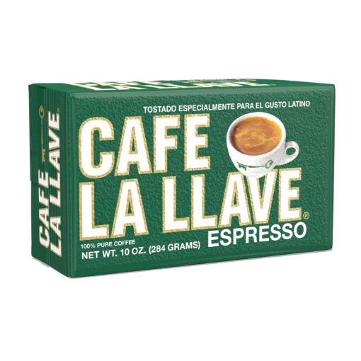 Cafe La Llave Espresso Dark Roast Coffee, 10 Ounce 10 Ounce (Pack of 1)