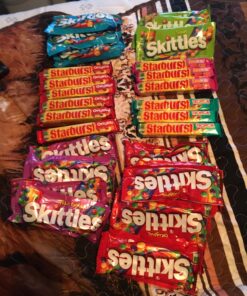 SKITTLES & STARBURST Full Size Variety Mix for Christmas Candy Gifts & Stocking Stuffers, 30 Count 40 81im76fztZL