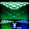 GLOWPONG Green vs Blue Glow in The Dark Beer Pong Game Set for Indoor Outdoor Nighttime Competitive Fun, 12 Green vs 12 Blue Glowing Cups, 4 Glowing Balls, 1 Ball Charging Unit Makes Every Shot Glow 9 81imNQgamML