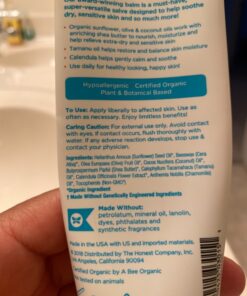 The Honest Company Organic All Purpose Balm | Gentle for Baby | Soothes + Moisturizes | Plant-Based + Hypoallergenic | 3.4 oz All Purpose Balm, 3.4 oz 37 81imaMi0mIL