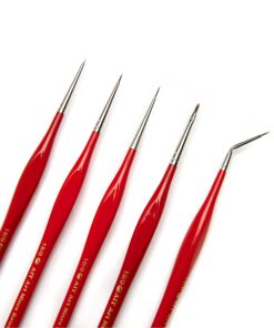 AIT Art Select Micro Detail Brush Set, 5 Miniature Paint Brushes for Fine Detail, Handmade in USA for Trusted Performance, Triangular Handle Design for The Best Grip and Ultimate Precision 32 81inruZ8fsL