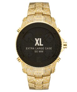 JBW Men's Luxury Jet Setter 2.34 ctw Diamond Wrist Watch with Stainless Steel Link Bracelet Gold 10 81io2EYK4ZL