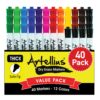40 Pack of Dry Erase Markers (12 ASSORTED COLORS W/ 7 EXTRA BLACK) - Thick Barrel Design - Perfect Pens For Writing on Whiteboards, Dry-Erase Boards, Mirrors, Windows, & All White Board Surfaces 1 Count (Pack of 40) 15 81ioZ2e2m7L
