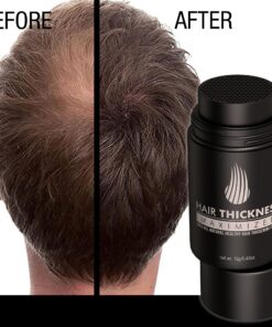 Hair Fibers For Thinning Hair For Women and Men. Hair Building Fibers. Unscented Plant Based Hair Loss Concealing Fillers for Instant Thickening of Balding, Receding Hair Spots, Scalp - Black 12 81ipXA2cfwL