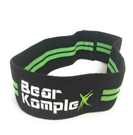 Bear KompleX Looped Resistance Bands for Fitness - Burn Fat, Build Muscle, Improve Mobility - Home Workouts or Travel - Durable No-Slip No-Snap Latex with Loop Design for Even Pressure Black