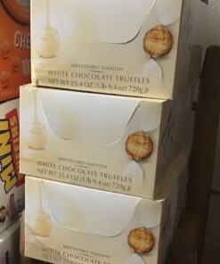 Lindt LINDOR White Chocolate Candy Truffles, Valentine's Day Chocolate, 25.4 oz., 60 Count 25 81irlq0NAGL