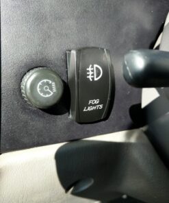 MicTuning LS081602JL, Backlit Fog Lights Rocker Switch Kit, On/Off LED Light, 20A 12V Toggle, Blue 27 81ix7EU2KHL