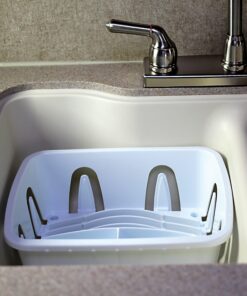 Camco 43511 Mini Dish Drainer, White, EA Dish Rack and Tray 33 81izfno6ehL