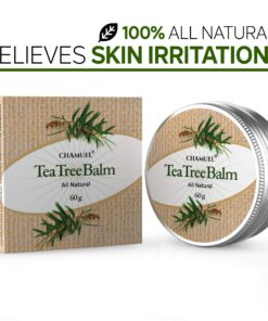 TEA TREE OIL BALM -100% All Natural | Great Cream for Soothing Irritations like Eczema, Psoriasis, Rashes, Insect Bites, Folliculitis, Acne, Itches, Dry Chapped Heels, Cuticles, Saddle Sores and more! 30 81j PErQIL