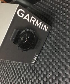 Garmin fēnix 5, Premium and Rugged Multisport GPS Smartwatch, Slate Gray/Black Band, 47 MM Watch Only Slate Gray with Black Band 47mm 63 81j rZ5EvHL