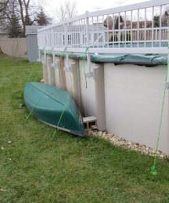 Ashman 16 Inch Spiral Ground Anchor Green Color - Ideal for Securing Animals, Tents, Canopies, Sheds, Car Ports, Swing Sets (Pack of 6) 1 6 Pack 22 81j zlkgf1L