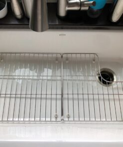 KOHLER 6639-ST Whitehaven Bottom Basin Rack, Steel Sink Racks for 36" Whitehaven Sink, Includes Left and Right Racks, Stainless Steel one-size 26 81j07ECFQL