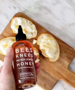 Bees Knees Meyer Lemon Honey, 12.5 oz, Pure Honey with Citrus, Gluten Free, Paleo Friendly Wildflower Natural Honey for Tea, Cooking, Food Gifts, Unique Gifts 15 81j1AZ2 3wL