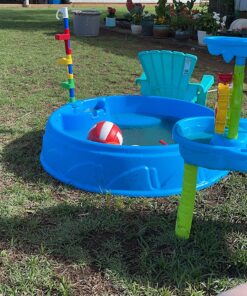 Step2 Play & Shade Pool for Kids, Outdoor Summer Pool with Umbrella, Easy to Assemble, 7 Piece Accessory Kit, Toddlers 2+ Years Old, Multicolor 24 81j1JoO1jiL 1