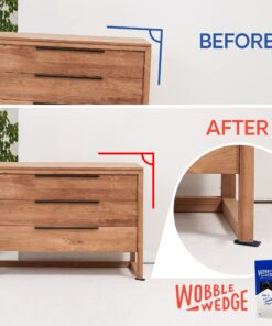 Wobble Wedges Rigid Plastic Shims, 75 Pack - MADE IN USA - Multi-Purpose Shim Wedges for Home Improvement & Work - Plastic Wedge, Table Shims, Toilet Shims, Furniture Levelers, & Leveling Feet - Black 12 81j1WPKCrL