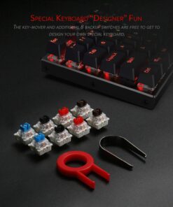 Redragon K556 RGB LED Backlit Wired Mechanical Gaming Keyboard, 104 Keys Hot-Swap Mechanical Keyboard w/Aluminum Base, Upgraded Socket and Noise Absorbing Foams, Soft Tactile Brown Switch K556 Wired 31 81j3R52jauL