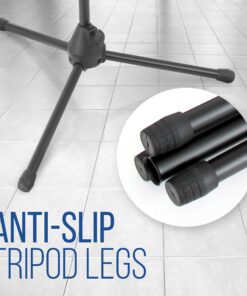 Pyle Foldable Tripod Microphone Stand - Universal Mic Mount and Height Adjustable from 37.5'' to 65.0'' Inch High w/ Extending Telescoping Boom Arm Up to 28.0'' - Knob Tension Lock Mechanism PMKS3 16 81j4VlfrjcL