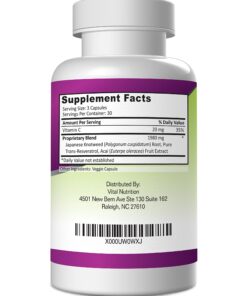 Pure Resveratrol - 2000mg - Strongest, Most Effective Blend on Amazon - 90 Capsules - Order Risk Free 10 81j4x4Qh5RL